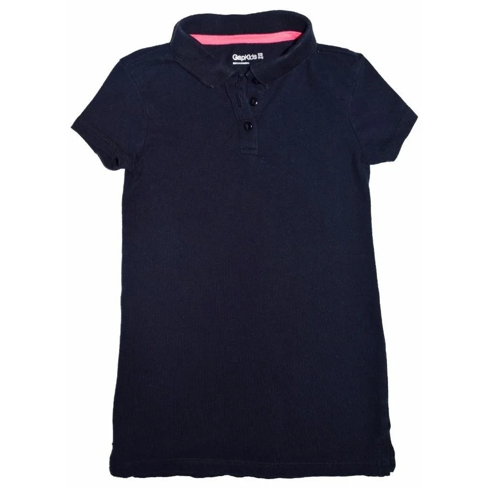 Gap Kids Girls Size XS Extra Small 4 5 Collared Navy Blue Polo Dress